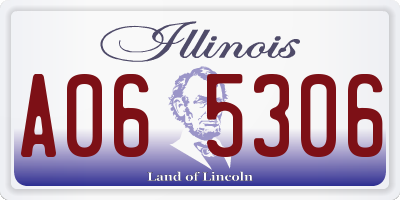 IL license plate A065306