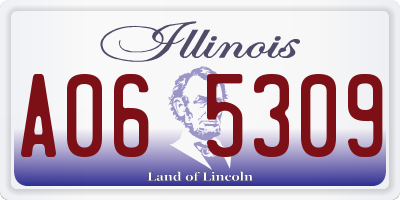 IL license plate A065309