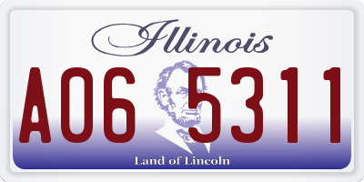 IL license plate A065311