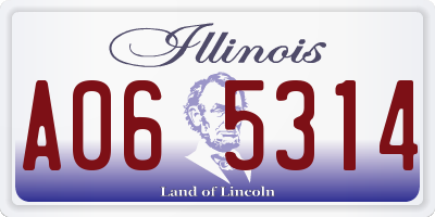 IL license plate A065314