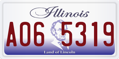 IL license plate A065319