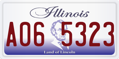 IL license plate A065323