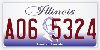 IL license plate A065324