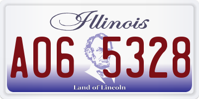 IL license plate A065328