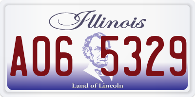 IL license plate A065329