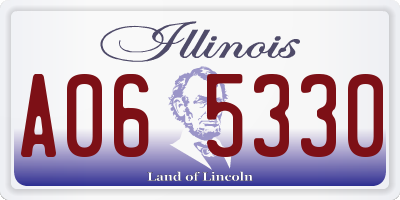 IL license plate A065330