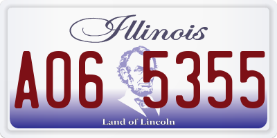 IL license plate A065355