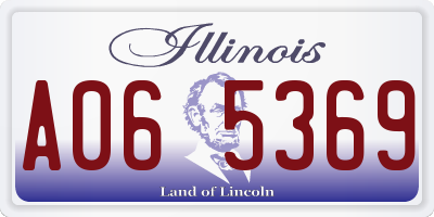 IL license plate A065369