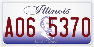 IL license plate A065370