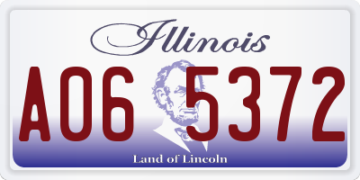 IL license plate A065372