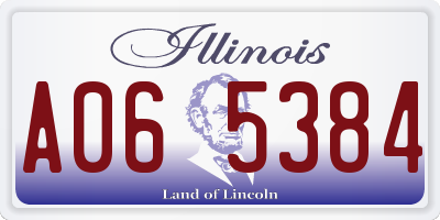 IL license plate A065384