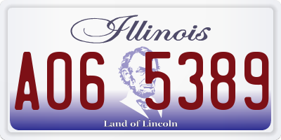 IL license plate A065389