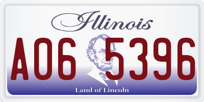 IL license plate A065396