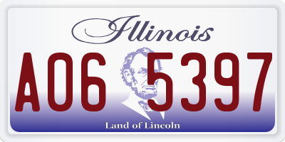 IL license plate A065397