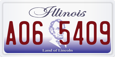 IL license plate A065409