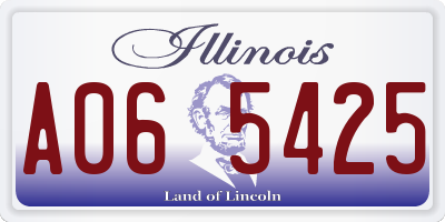 IL license plate A065425