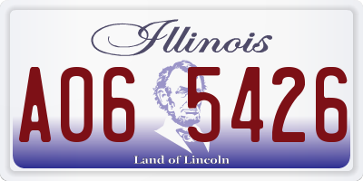 IL license plate A065426
