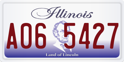 IL license plate A065427