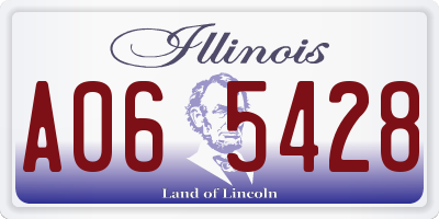 IL license plate A065428