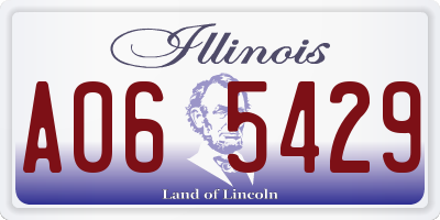 IL license plate A065429