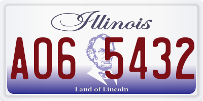 IL license plate A065432