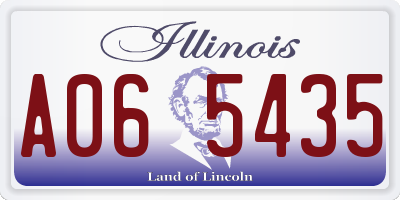 IL license plate A065435