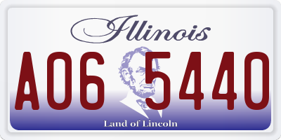 IL license plate A065440