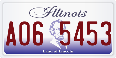 IL license plate A065453