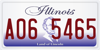 IL license plate A065465