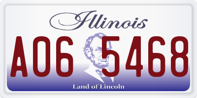 IL license plate A065468
