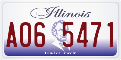 IL license plate A065471