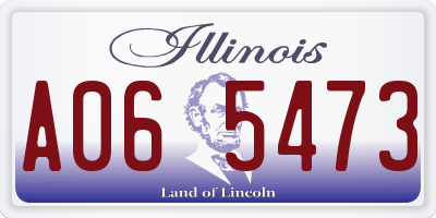 IL license plate A065473