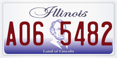 IL license plate A065482