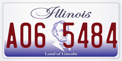IL license plate A065484