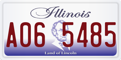 IL license plate A065485
