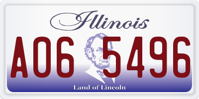 IL license plate A065496