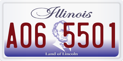 IL license plate A065501