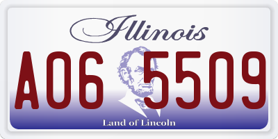 IL license plate A065509