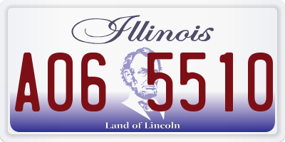 IL license plate A065510
