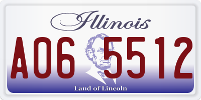 IL license plate A065512