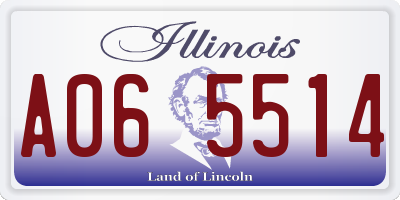 IL license plate A065514