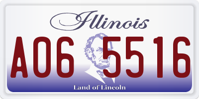 IL license plate A065516
