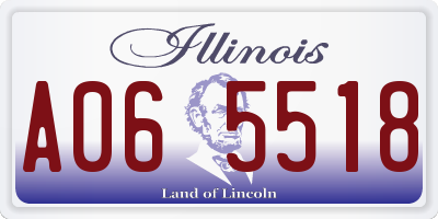 IL license plate A065518