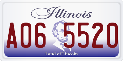 IL license plate A065520