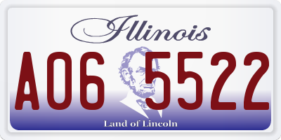 IL license plate A065522