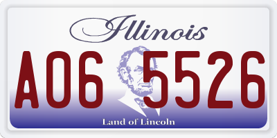 IL license plate A065526