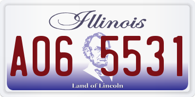 IL license plate A065531