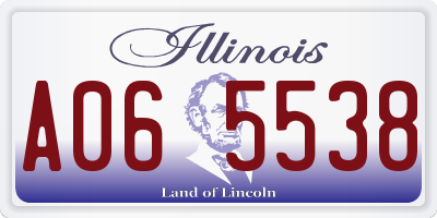IL license plate A065538