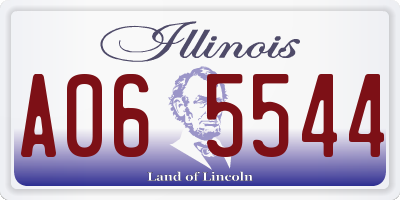 IL license plate A065544