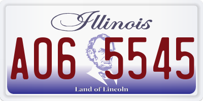 IL license plate A065545